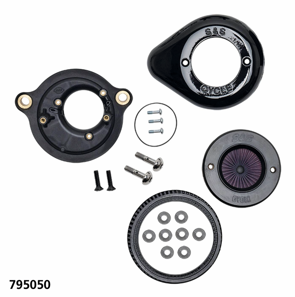 S&S Air Stinger cover black teardrop