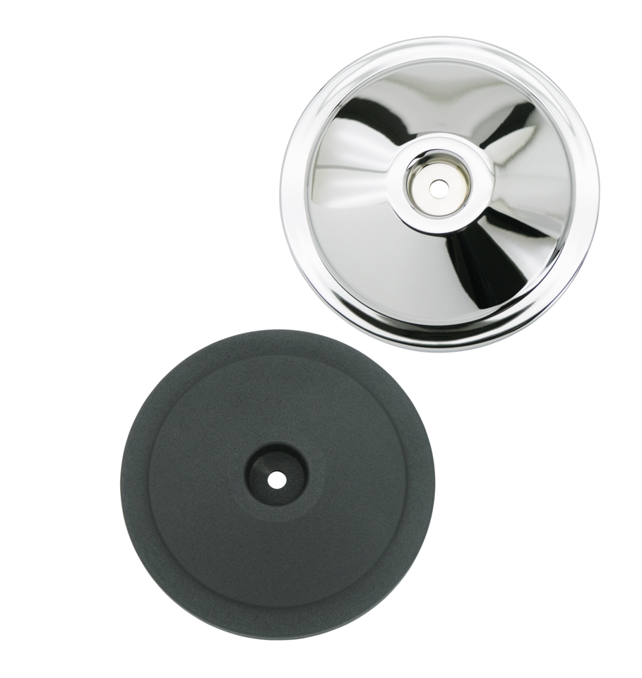 S&S Chr Domed Bobber billet a/c cover