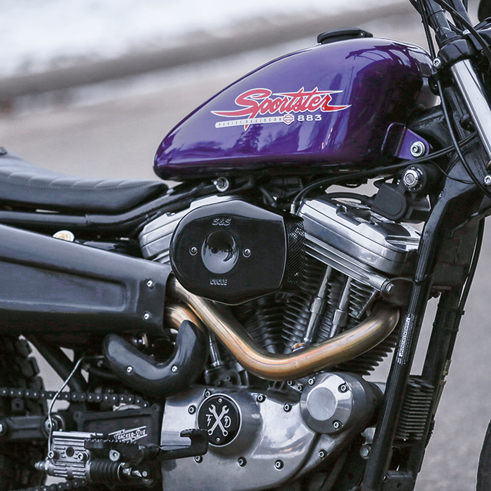 S&S Stealth Tribute Black A/C cover