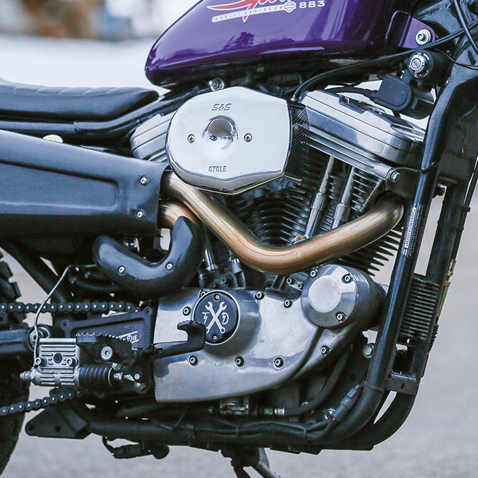 S&S Stealth Tribute Chrome A/C cover