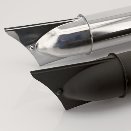 Muffler replica 1941-48 U/UL/EL/FL black