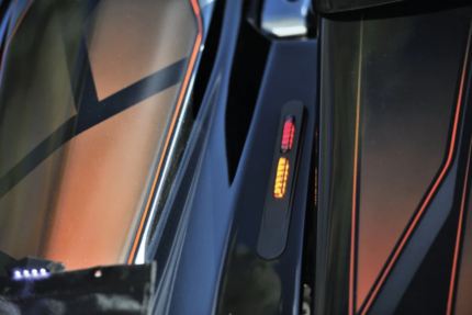 Blk E-marked LED flush mounted taillight