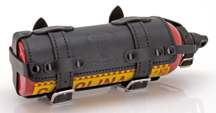 Black Holder with Aluminum Fuel Bottle