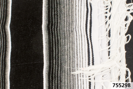 Mexican blanket Serape Black & White