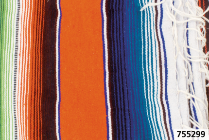 Mexican blanket Serape Orange