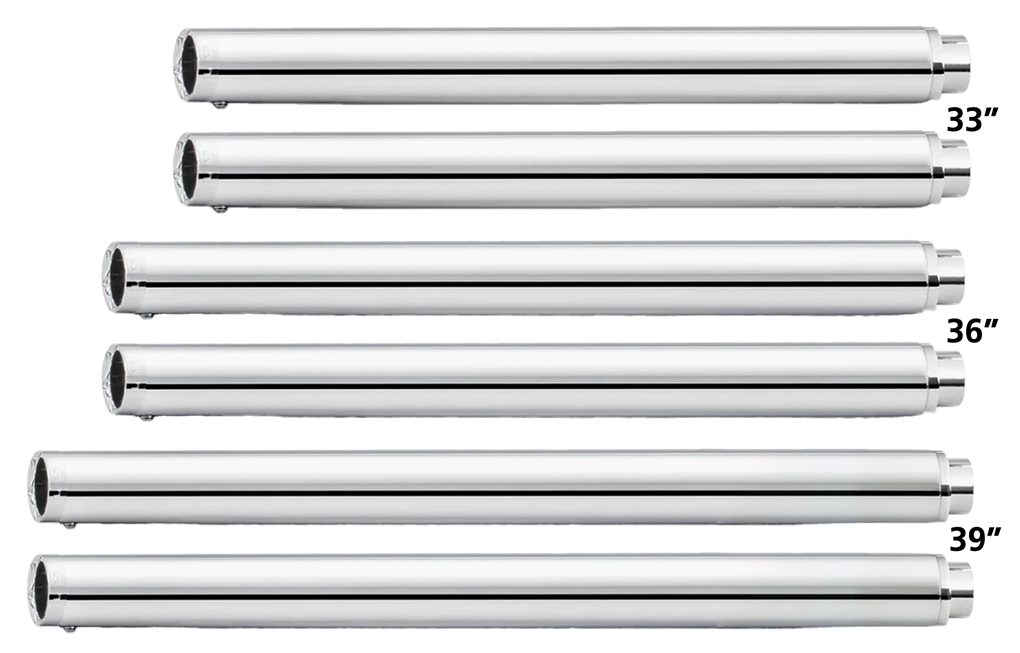 e2 EV80 FLH/T95-98 33" S/O's chr/chr