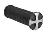 Cross Base Grip and Footpeg Toppers Bi-Color Anodized