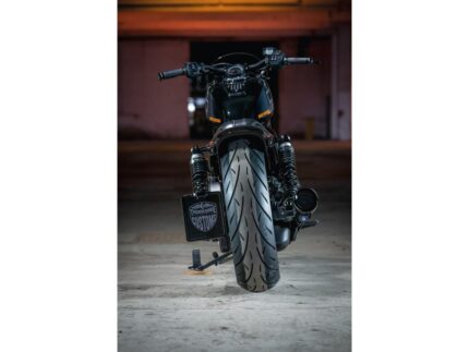 Medium Side Mount License Plate Bracket Black Satin