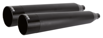 2Bros FLH/T17-up Dual Slip Ons Alu Black