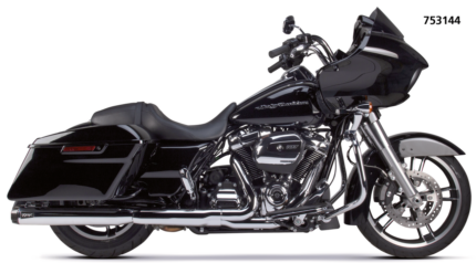 2Bros FLH/T17-up Dual Slip Ons Carbon Ch