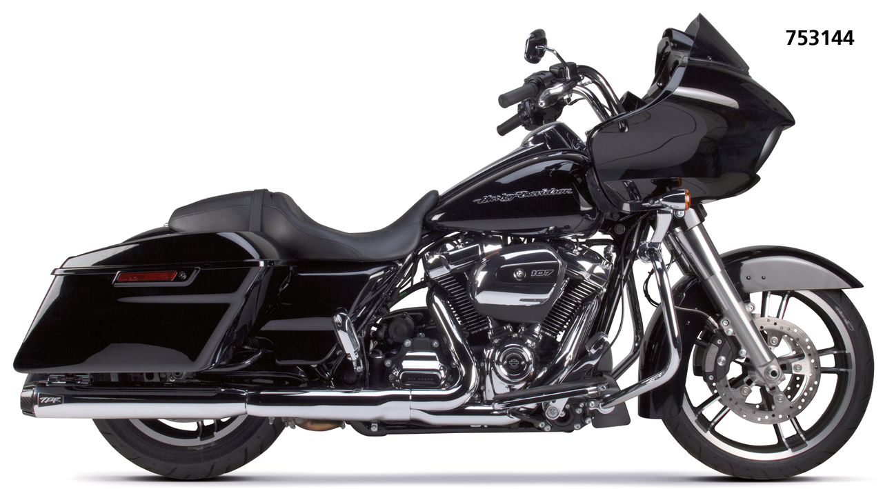 2Bros FLH/T17-up Dual Slip Ons Carbon Ch