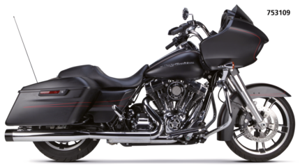 2Bros FLH/T95-16 Dual S/Os Chr/blk alu