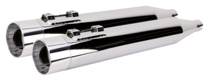 2Bros FLH/T95-16 Dual Slip Ons Alu Polis