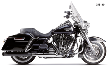 2Bros FLH/T95-16 Dual Slip Ons Carbon BL