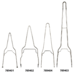 Chr rigid sissybar 26" high 6" flat fndr