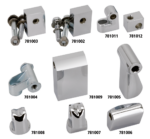 Chrome headlamp mount block FLST86-96