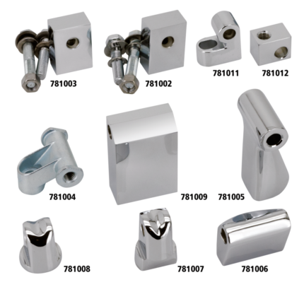 Chrome headlamp mount block FLST86-96