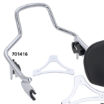 Det. Sissy Bar Shorty Chrome FLT09-up