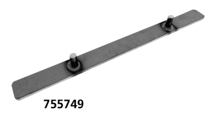 Solo seat bracket rear raw steel