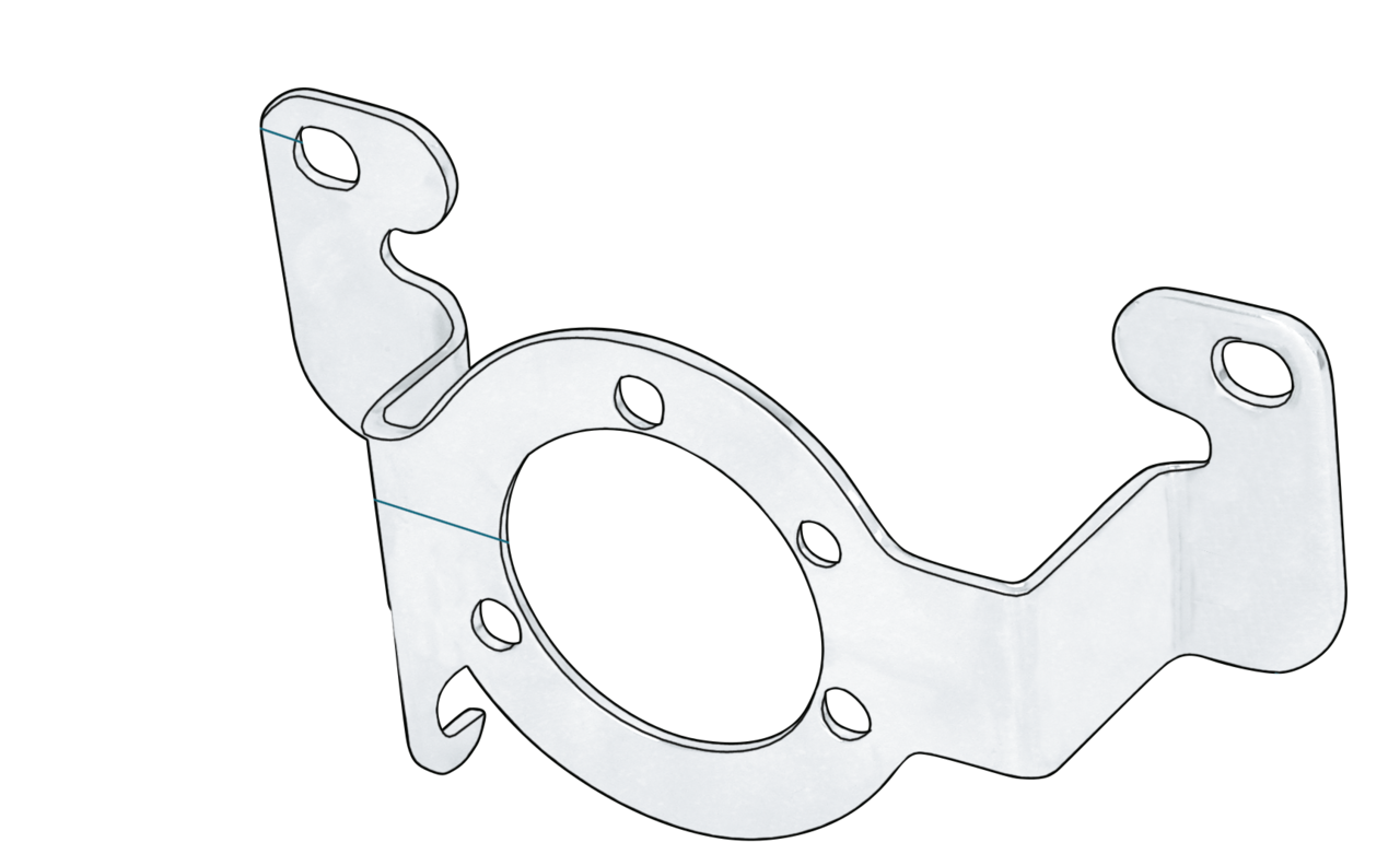 GZP A/C support bracket XL86-87