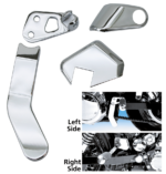 GZP Chr Passenger brckt & cover set FXD