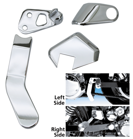 GZP Chr Passenger brckt & cover set FXD