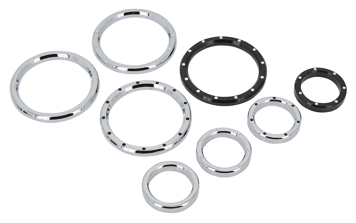 GZP Chr Smooth billet instr bezel 2"