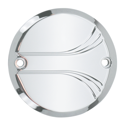 GZP Chrome billet timer cover Crested 2-