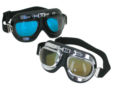 GZP Contoured lens goggles with chrome f