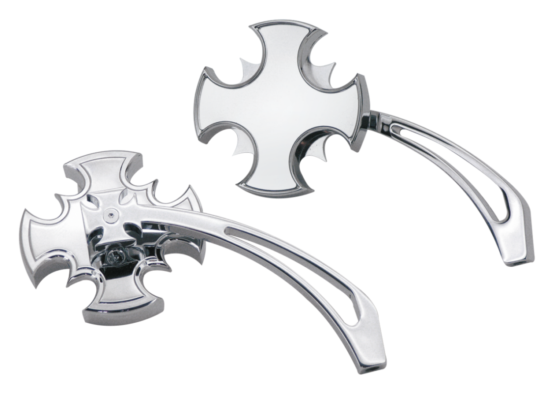 GZP Crossblade mirrors w/maltese spear s