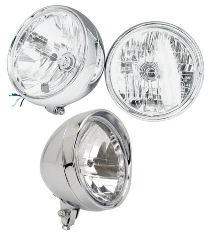 GZP Custom headlight 7" facet cut bottom