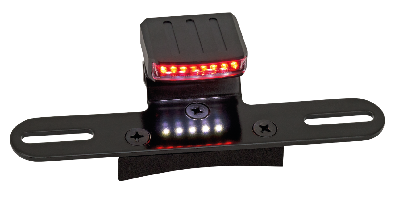 GZP Ebony taillght clear lens w/lic.brck