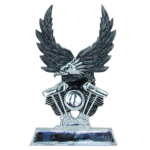 GZP Sissy bar insert V-Twin eagle chrome