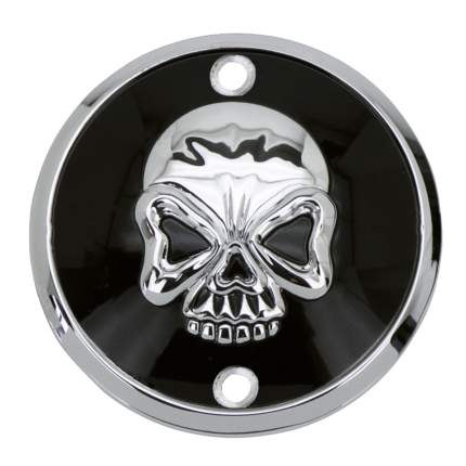 GZP Skull blck/chrome points cover verti