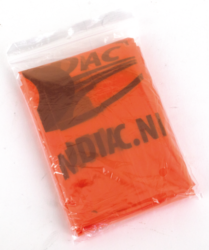 Zodiac Orange Disposable Rain Poncho