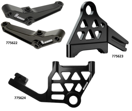 Radial Brackets 108mm Black FR Set