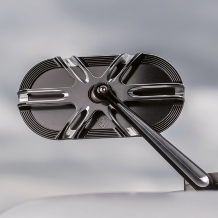 10-Gauge Caged series blk mirror left