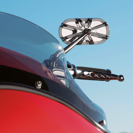 10-Gauge Caged series chr mirror left