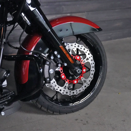 14" Billet Big Brake Rotor Left Red