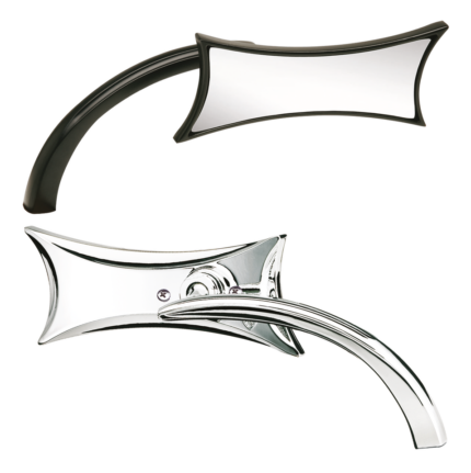 CHROME FOUR POINT MIRROR LEFT