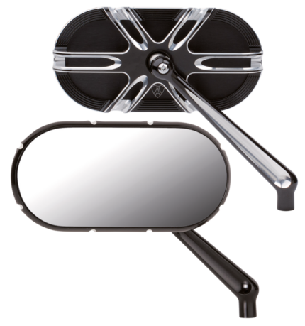 Deep cut Caged series blck mirror left