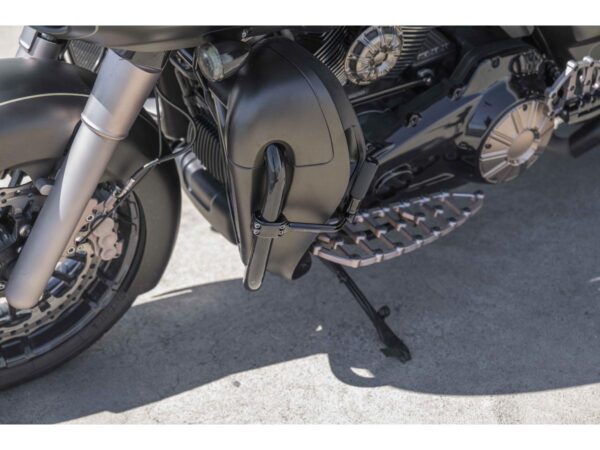 Forged Highway Peg Mounts Including Arlen Ness Black Knurled Style Shifter Pegs Black Anodized