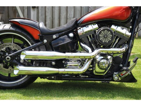 Shotgun Custom Headers Heatshield chrome hole Chrome