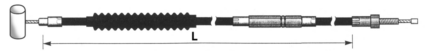 Buell Clutch cable Black L=51"