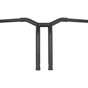 14" Dominator Raked Bar Bar 4-Hole Black Satin 1 1/4"