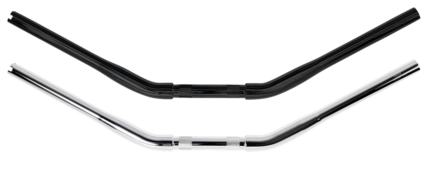 Burly 1-1/4" Drag Bar 0" Rise TBW Black