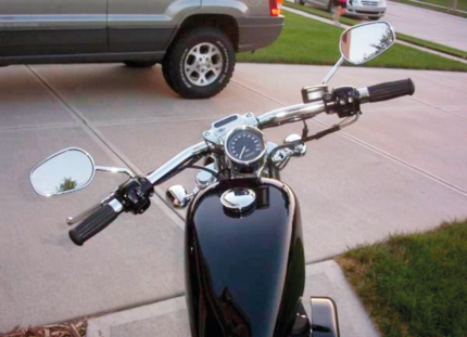 Burly 1-1/4" Drag Bar 0" Rise TBW Chrome