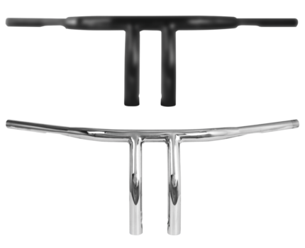 Burly 1-1/4" T-Bar 7" Rise TBW Black