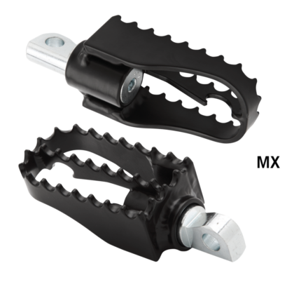 Burly DR MX Foot Pegs Black ST18-Up