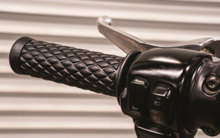 Burly Rubber Diamond Grips 22mm Black